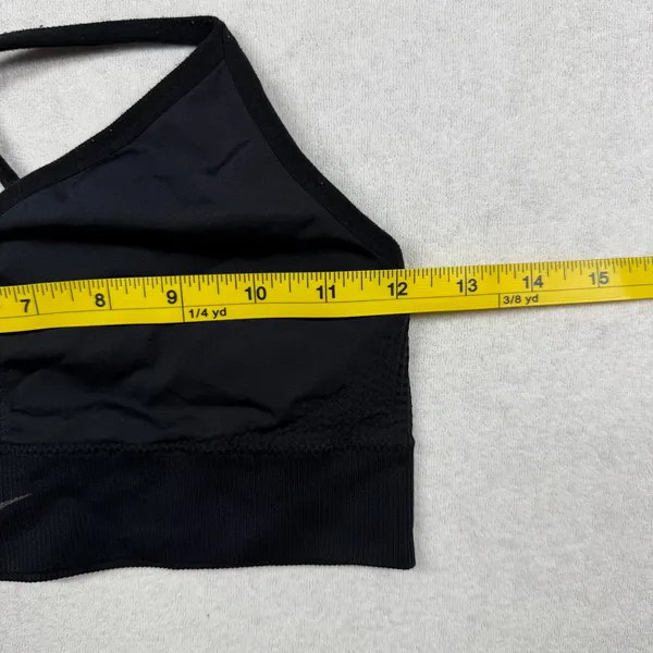 Nike Indy Seamless Sports Bra Women’s Medium Black Dri-FIT Strappy Light Support - Image 5