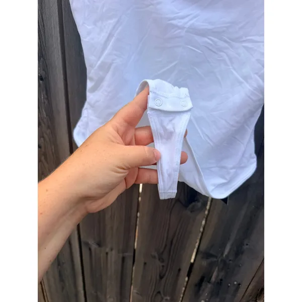 Savage x Fenty NEW Snug Hug Cami Bodysuit in Angel White XS - Image 4