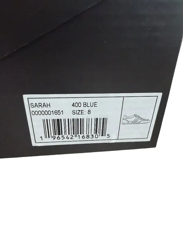 ShuShop Sarah Blue White Sneakers Tennis Shoes Athletic Lace-Up Size 8 NIB NEW - Image 14