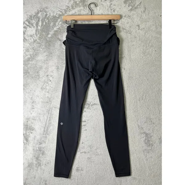 Lululemon Align Pant 28" Wrap Waist Black Size 6 High Rise Athleisure - Image 3