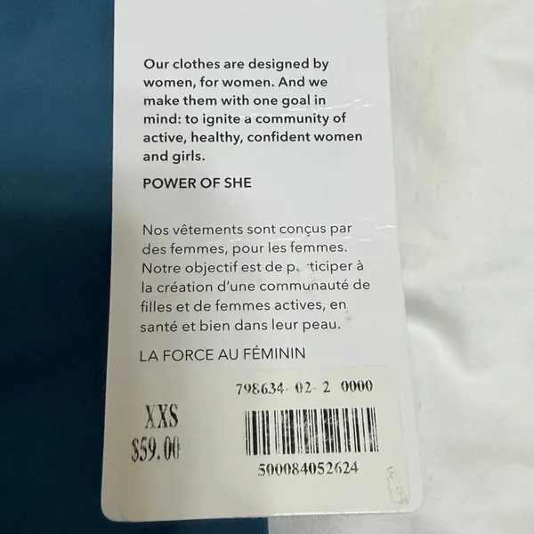 Athleta Transcend 7" Biker Short Womens XXS Blue High Rise‎ Yoga Athletic Blue - Image 4