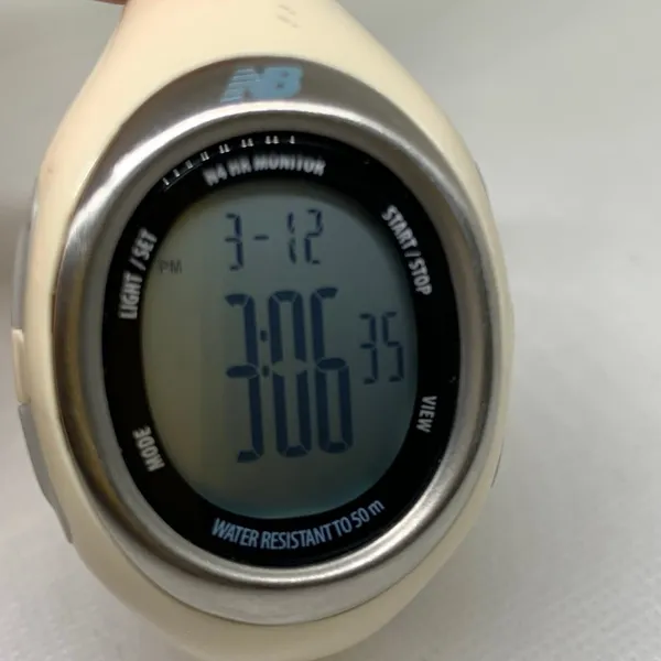 New balance N4 women digital watch multifunction silver beige tone 35mm running - Image 2