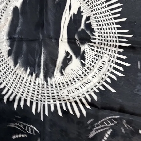 Hunting World Scarf Women’s 34”x34” Black White Graphic Design - Image 6