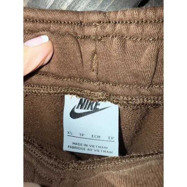 Nike Air‎ Women's Sz XS Joggers Standard fit mid rise Sweatpants Brown EUC - Image 2