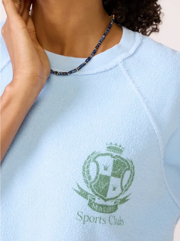 Retrobrand Terry cutoff sweatshirt size Small Blue - Image 3