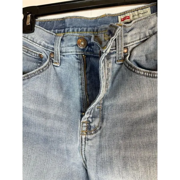 Wrangler Jeans Women’s Slim Straight Light Wash Blue 5-Pocket Inseam 32"" - Image 9