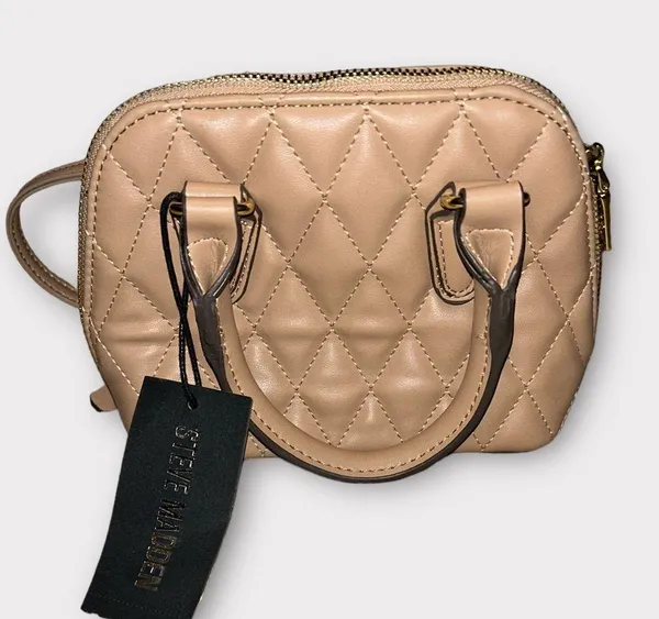 Steve Madden Quilted Purse Crossbody Brown NWT - Image 2
