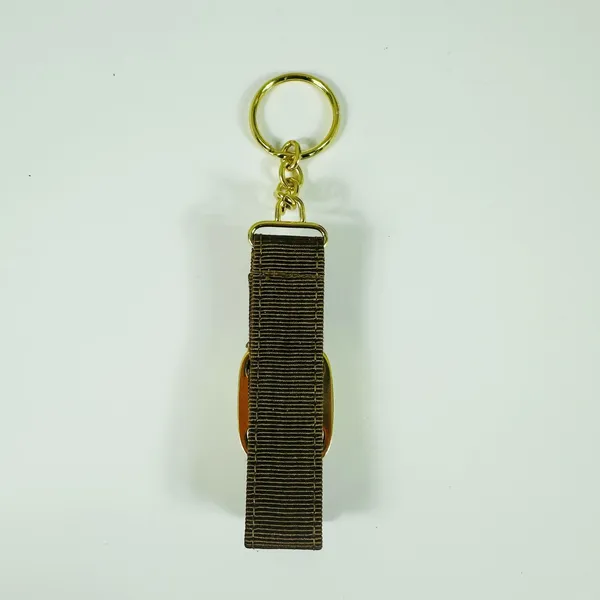 Salvatore Ferragamo Vara Bow Keychain Womens One Size Brown Gold Logo Italy - Image 3
