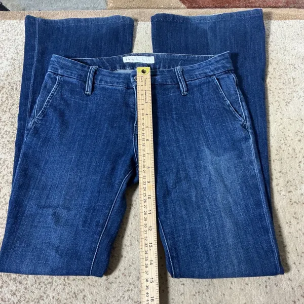 Joie Jeans Trouser Flare Women 25 Blue Medium Wash Mid Rise Denim Stretch Pants - Image 3