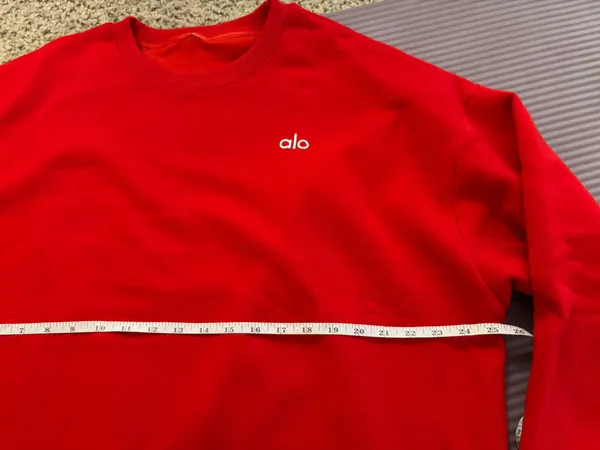Alo Accolade Crewneck Pullover - Bold Red - Image 6