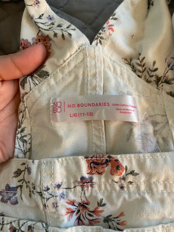 No Boundaries Floral Short Overalls - Image 4