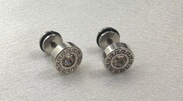 CZ Cubic Zirconia Stud Earrings for Men Women Streetwear Unisex Style - Image 4