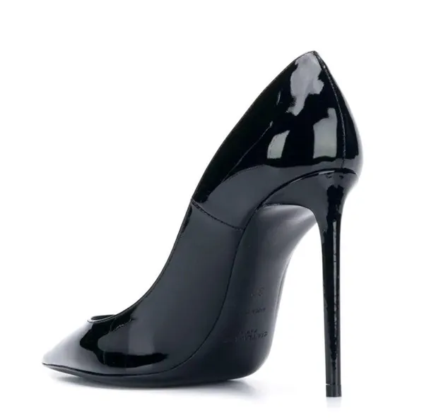 Saint Laurent Zoe 110m Pump 39 black patent leather worn once BEAUTIFUL/classic - Image 3