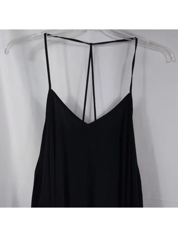 ASOS Black Strappy Swing Dress Size 8 - Image 2