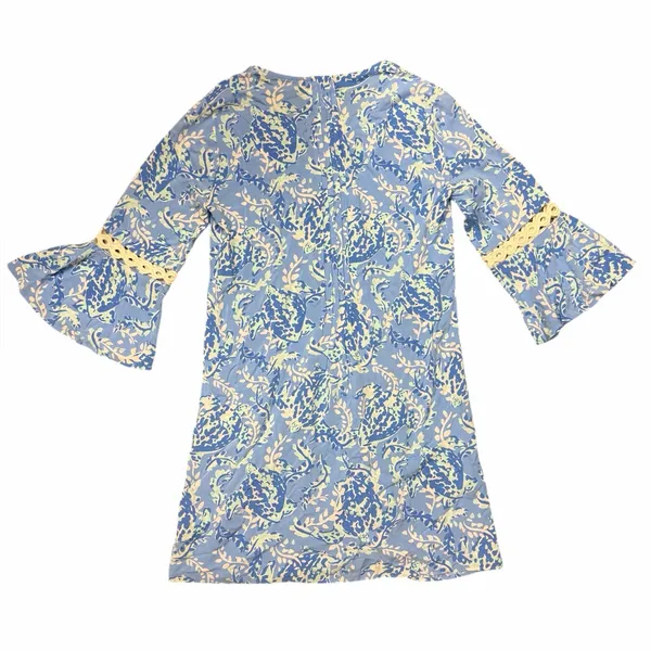 Lilly Pulitzer Hollee Dress in Turtely Awesome Blue Bell Sleeve Shift XS - Image 6