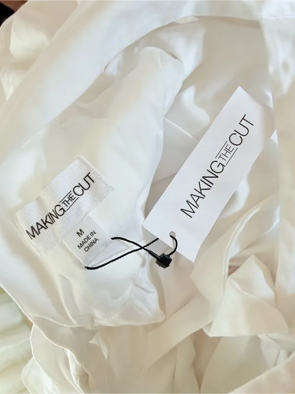 MAKING THE CUT Sienna’s Hi Low Ruffle Dress White Size M NEW - Image 7