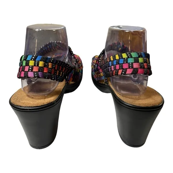 Bernie Rainbow WOMEN'S FASHION SUMMER HEEL SANDAL SHOES - Rainbow colors size 9 - Image 7