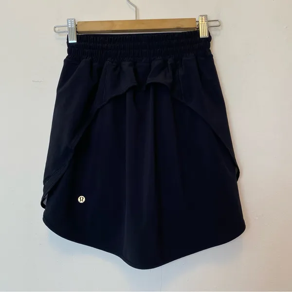 LULULEMON Hotty Hot High-Rise Lined Active Skirt *Long Black Sz 2 XS - Image 12