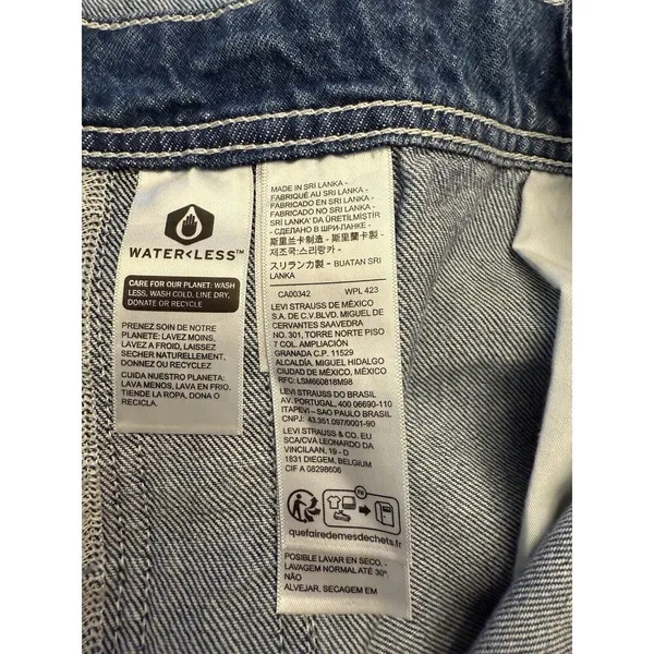 Levi’s Vintage Two Horse Brand Bib Work Clothing Overalls XL Denim Romper Retro - Image 9