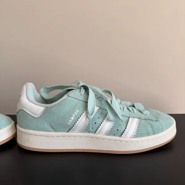 Adidas Womens 8 Campus 00s Shoes Ash Green White JQ5752 Casual Sneakers - Image 10