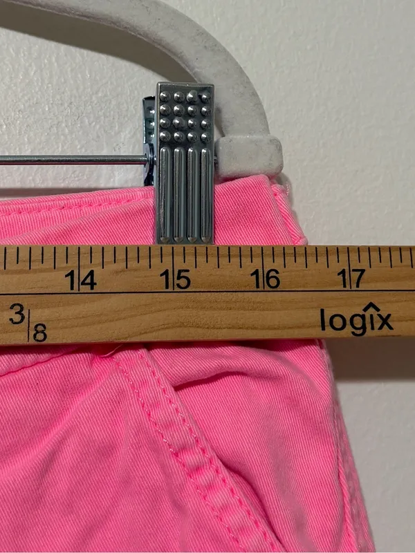 Abercrombie & Fitch Y2K Mini Micro Hot Pink Shorts Size 29 or 8 Vintage 90s - Image 5