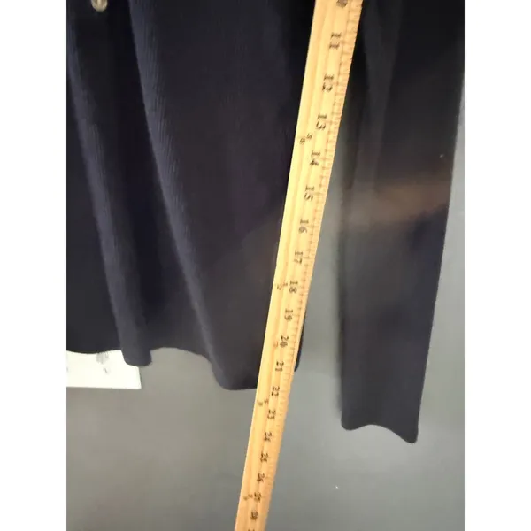 American Eagle Womens Black Ribbed Henley Long Sleeve V-Neck Top Size M‎ - Image 5