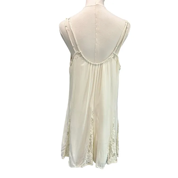 American Eagle Y2K Lace Slip Dress Boho Romantic Fairycore M Ivory Coquette - Image 5