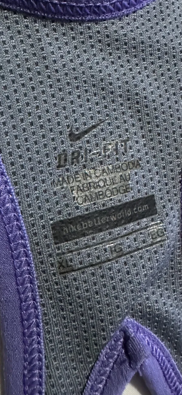 Nike Womens Purple Green Dri-Fit Polka Dot Shelf Bra Activewear Tank Top XL - Image 5