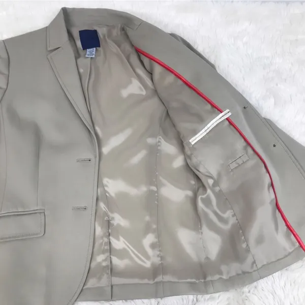 J. CREW Taupe Wool Button‎ Front Blazer Jacket 100% Wool Tan Beige Blazer Size 8 - Image 7
