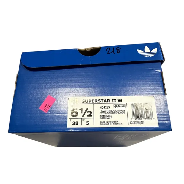 Adidas Women's Originals Superstar 2 in Black/Ftwr White, Size 6.5 - Image 5