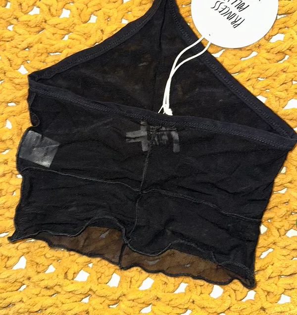Princess Polly Black Crop Tank - Image 2