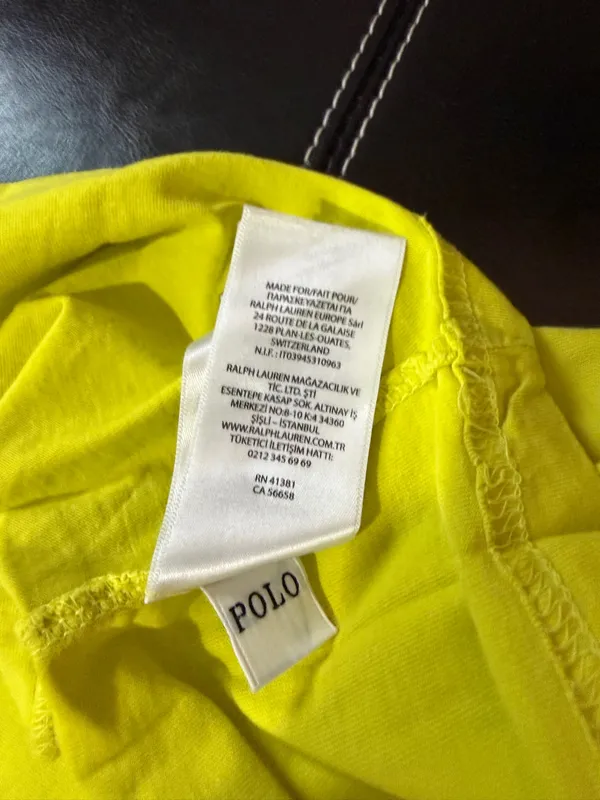 Polo Ralph Lauren kids T-Shirt yellow M 10/12 - Image 6