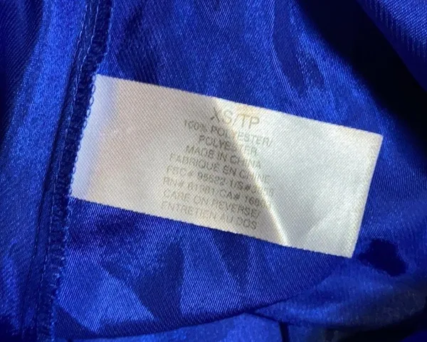 Blue Satin Lingerie Slip Dress - Image 4
