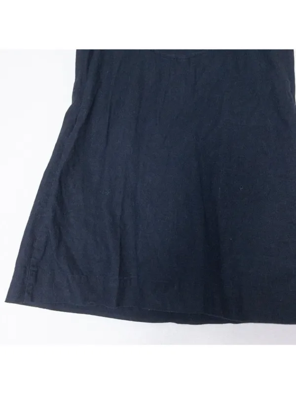 Free People free-est Essentially The Best Cotton-Linen Mini Dress XS Black - Image 10