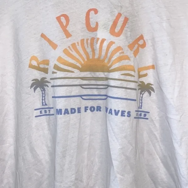 NWT Ripcurl long sleeve semi crop surf T-shirt - Image 2