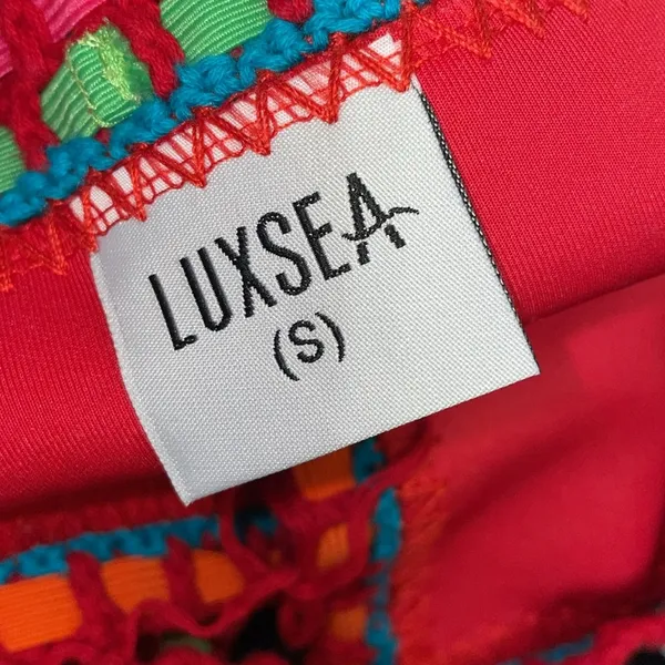 Luxsea swimwear red crochet bikini top - Image 4