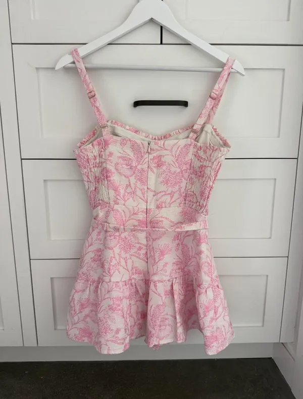 Amanda Uprichard Romper Pink - Image 3