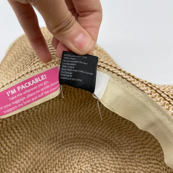 David and Young Packable Sunhat Daydreaming Beachy Floppy Summer Travel OS‎ - Image 6