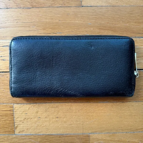 MICHAEL‎ KORS Leather Wallet Black Zipper - Image 2