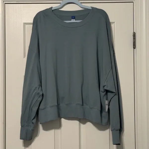 Crewneck Sweatshirt | Old Navy | Teal | XXL | NWT - Image 2