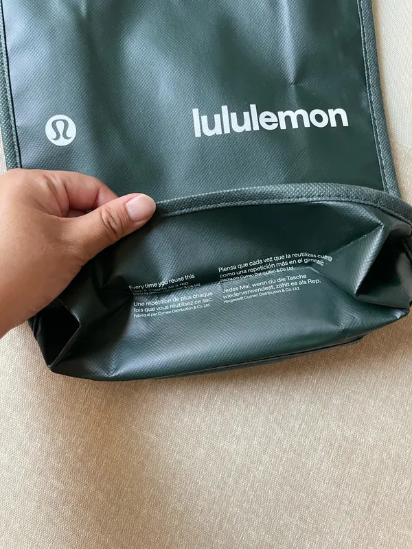 Lululemon Shopping Reusable Tote Bag Small - Image 5