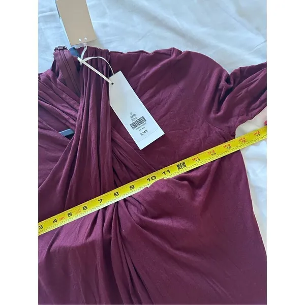 NWT Etcetera Wine Adorn Dress Size 00 - Image 5