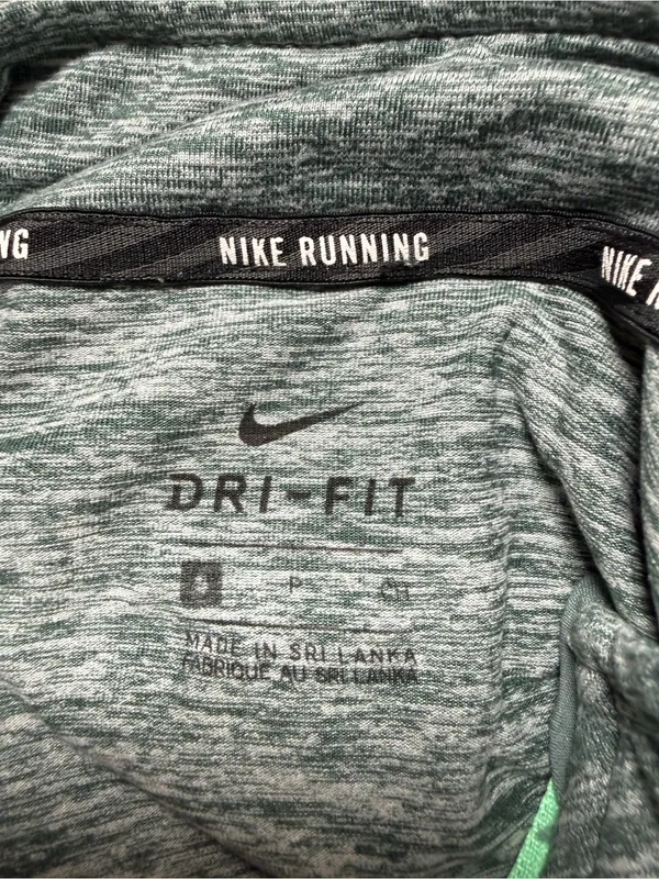 NIKE Dri-FIT Element 1/4 Zip Running Pullover Gorpcore Heather Green Space Dye S - Image 16