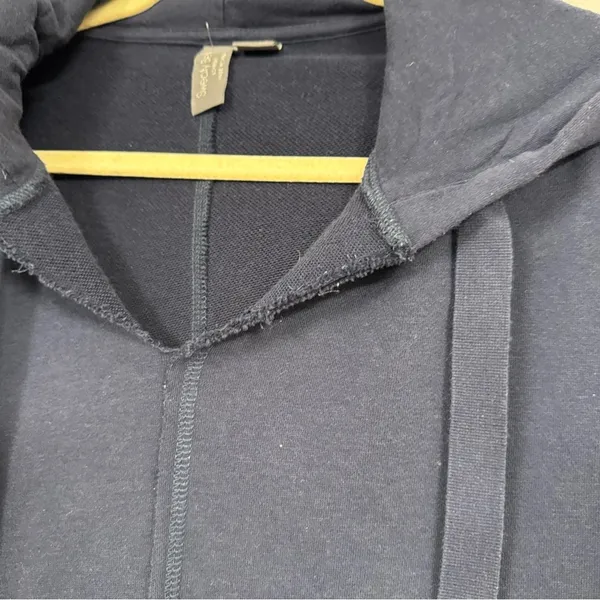 Sweaty Betty Navy Blue Oversized Hoodie Sweatshirt Women’s 8 Exposed Seams - Image 9