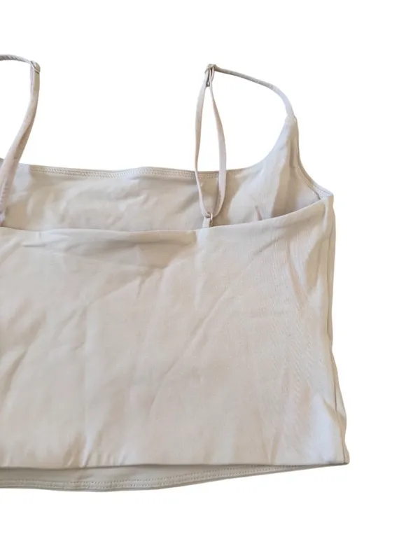 BABATON Aritizia Light Beige Bralette Crop Top Size Medium - Image 6