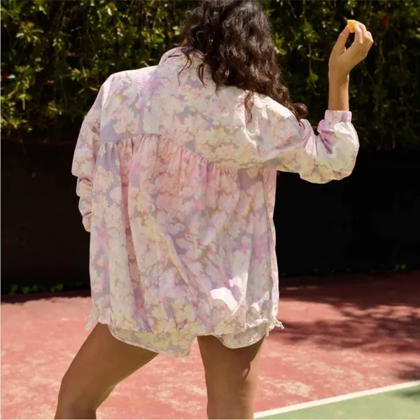 FREE PEOPLE MOVEMENT‎ X HATCH Under The Sun Maternity Zip Front Jacket Large - Image 2