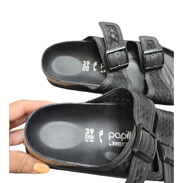Birkenstock‎ Papillio Arizona Flex Black Platform Sandals Size: 39 - Image 4