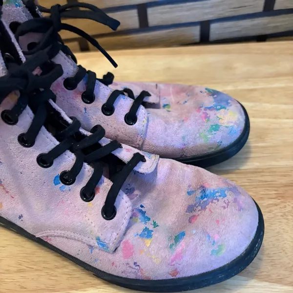 Dr. Martens Sheridan Rainbow Suede Boot Size‎ 6 - Image 3