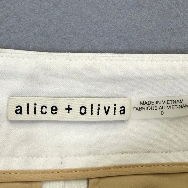 Alice + Olivia White Belted Pleated Skort Size 0 High Waisted Mini Skirt Shorts - Image 5