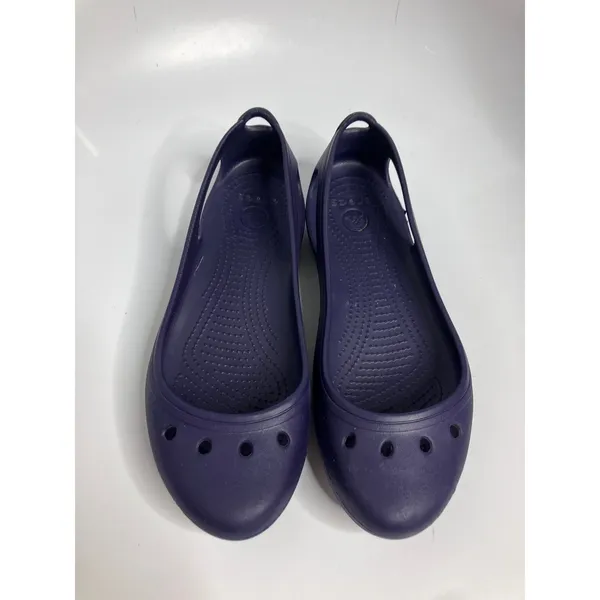 Crocs Kadee Flats Women Size 11 Purple Excellent Lightweight Slip On Breathable - Image 2